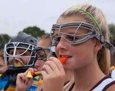 children wearing protective goggle